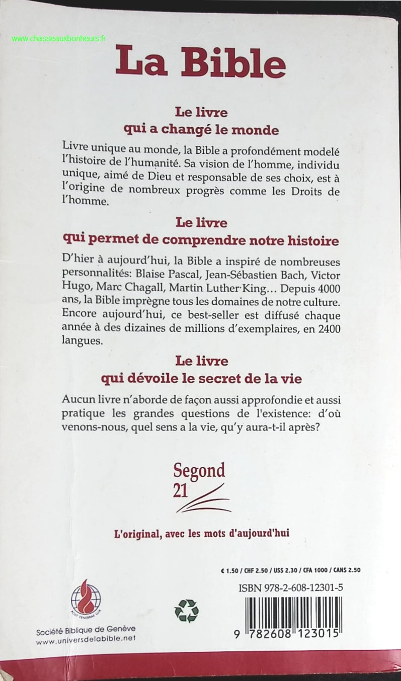 La Bible - Segond 21 - livre