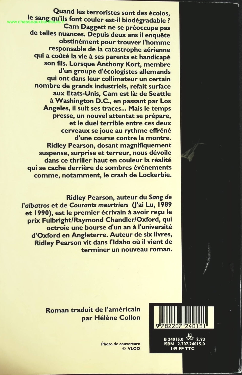 Descente en flammes - Ridley Pearson - livre