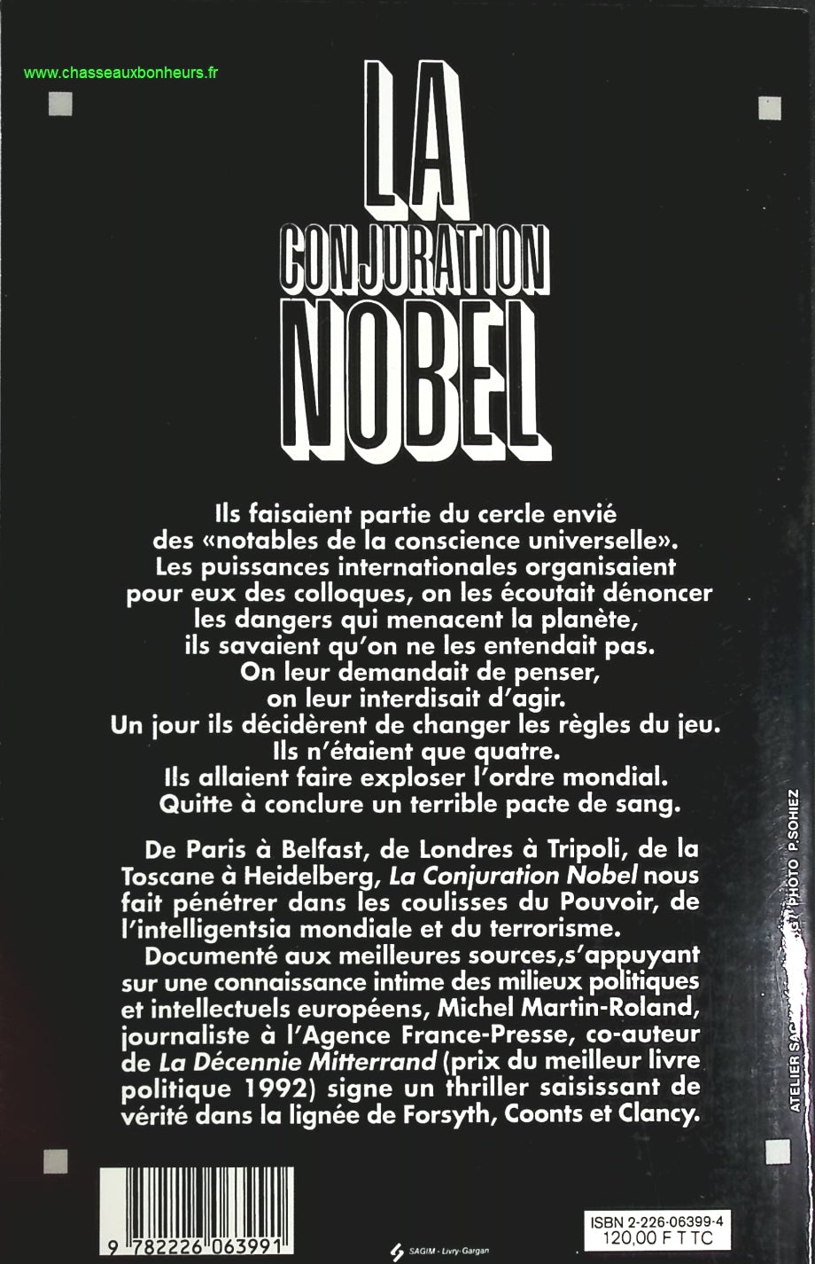 La conjuration Nobel - Michel Martin-Roland - livre