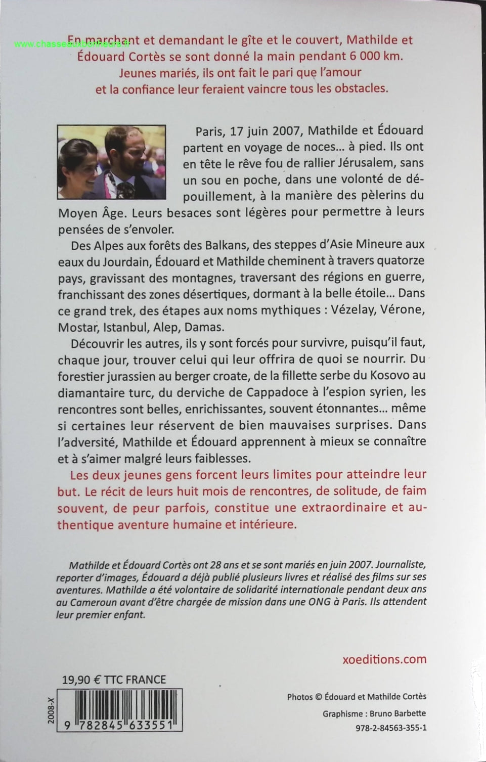 Un chemin de promesses - 6000 Km À Pied Et Sans Argent - Edouard Cortès, Mathilde Cortès - livre
