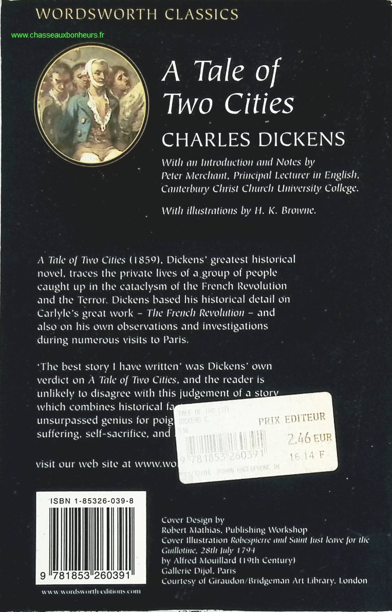 A Tale of two cities - Charles Dickens - livre en Anglais
