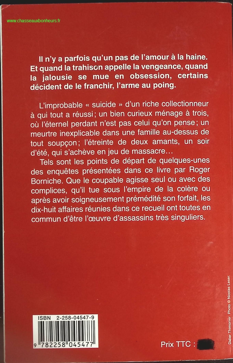 Ces crimes passionnels - Roger Borniche - livre