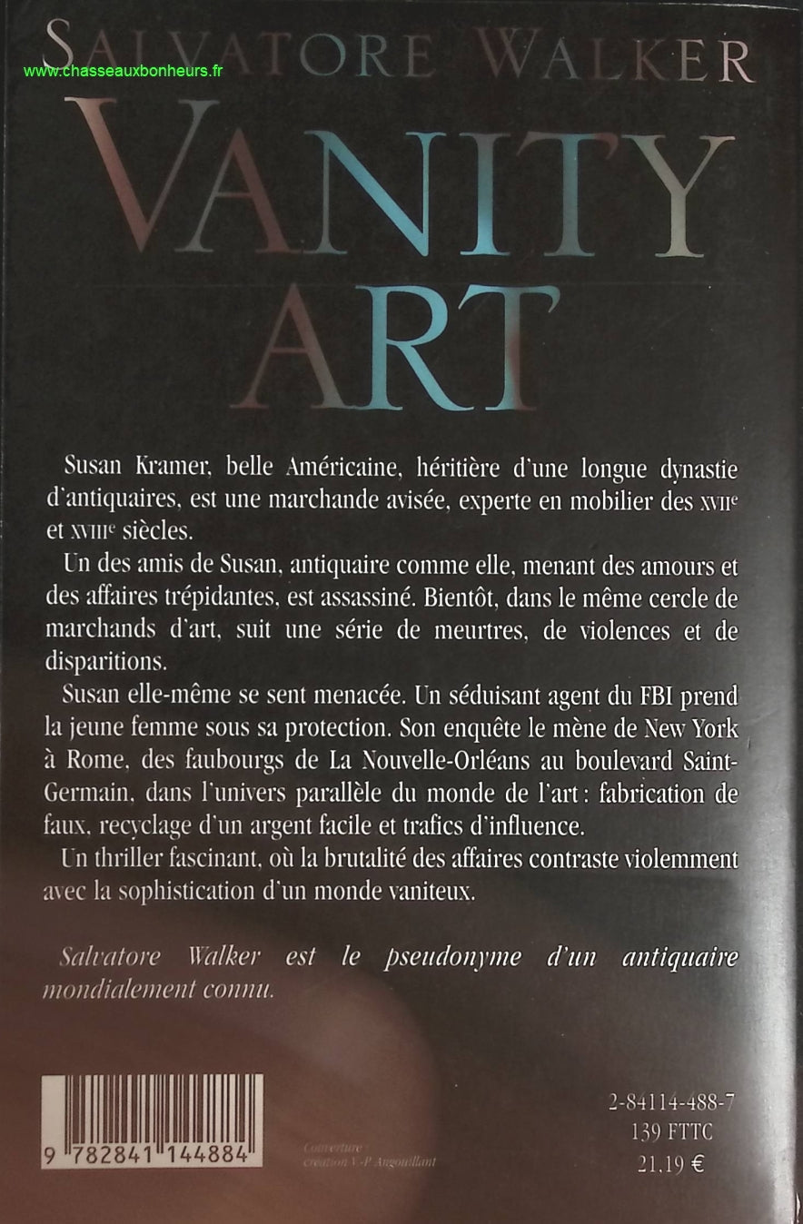 Vanity Art - Salvatore Walker - livre