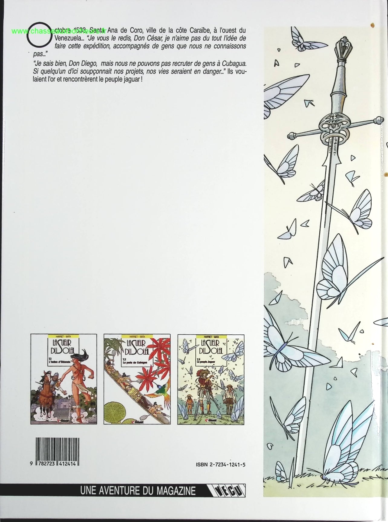 Le Peuple Jaguar tome 3 - La Sueur du soleil - Gregorio Muro Harriet José Manuel Mata - livre BD