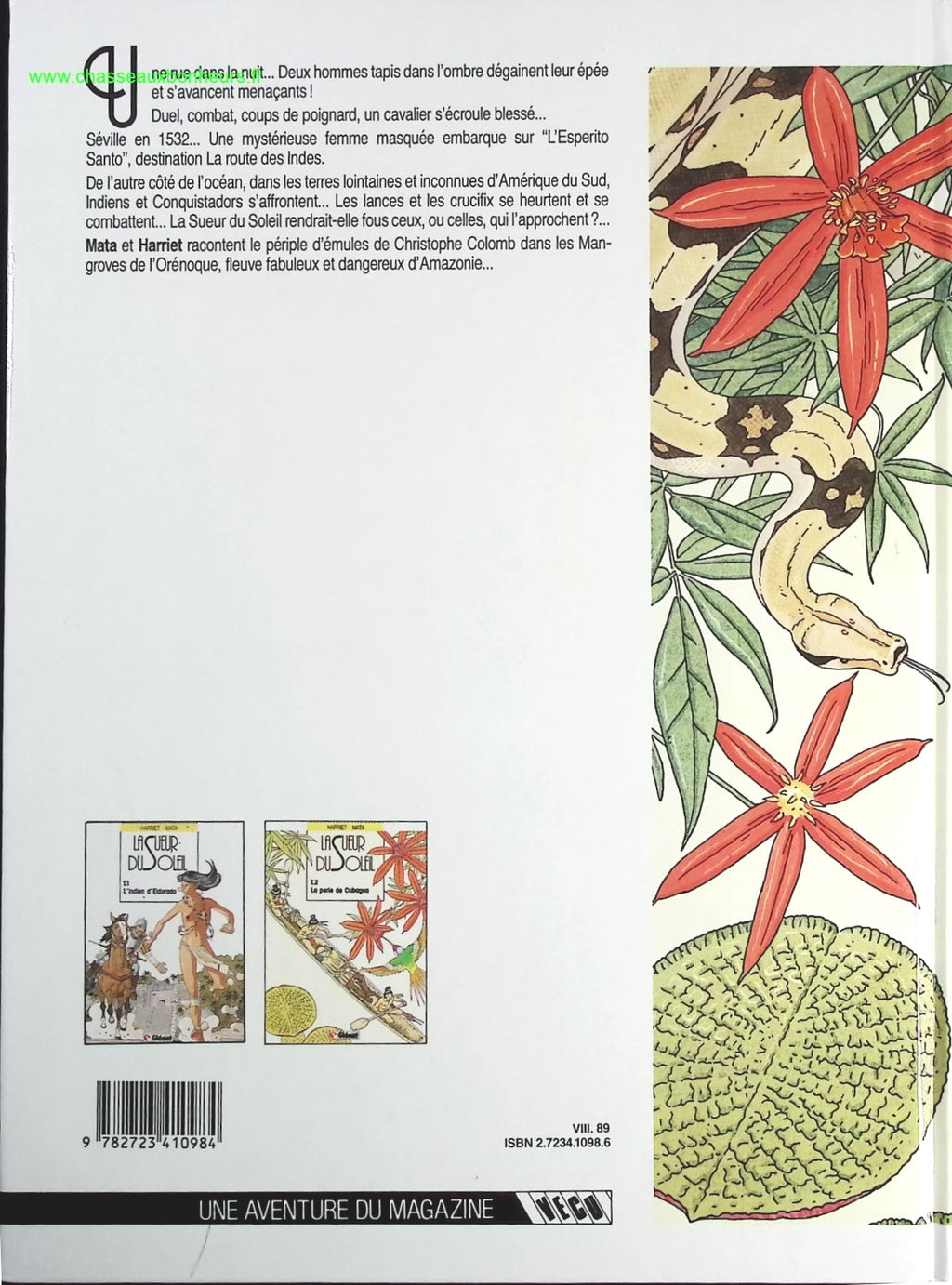 La Perle de Cubagua tome 2 - La Sueur du soleil - Gregorio Muro Harriet José Manuel Mata - livre BD