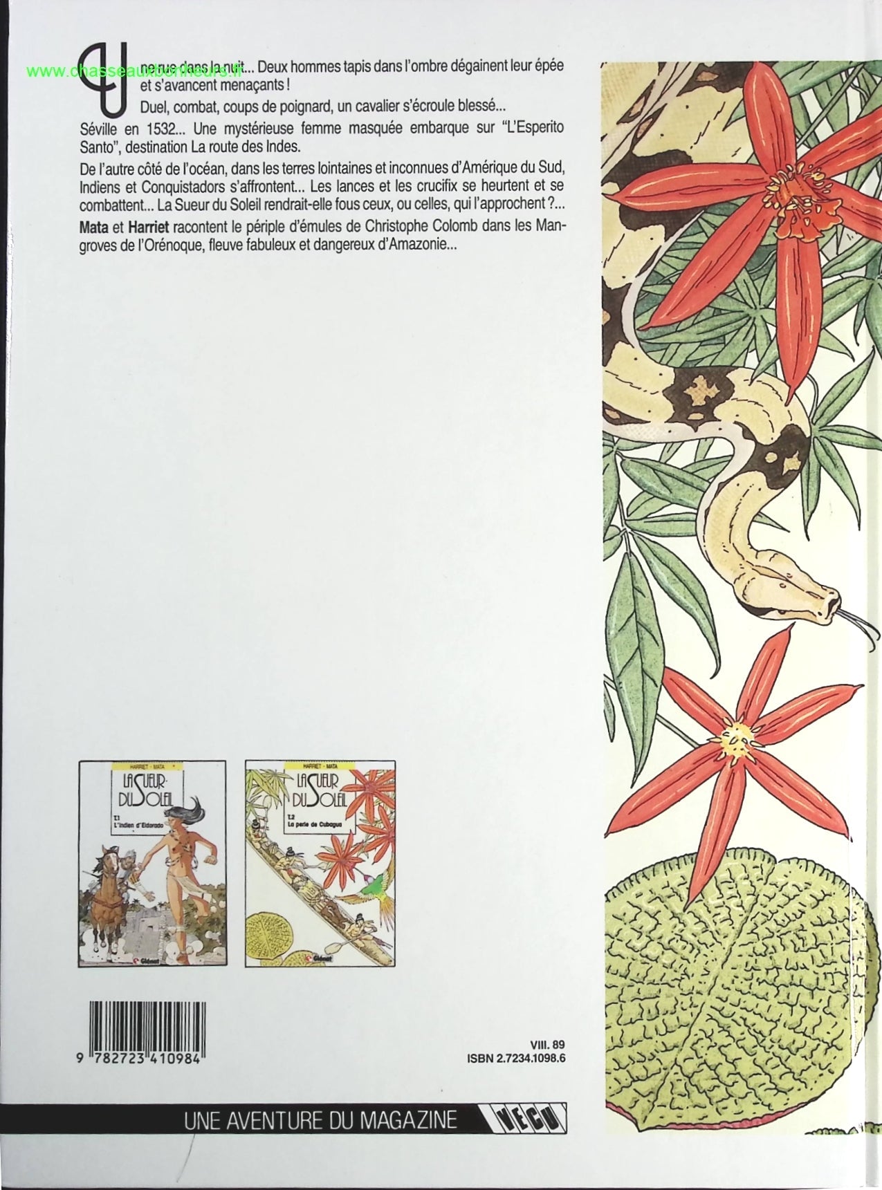 La Perle de Cubagua tome 2 - La Sueur du soleil - Gregorio Muro Harriet José Manuel Mata - livre BD