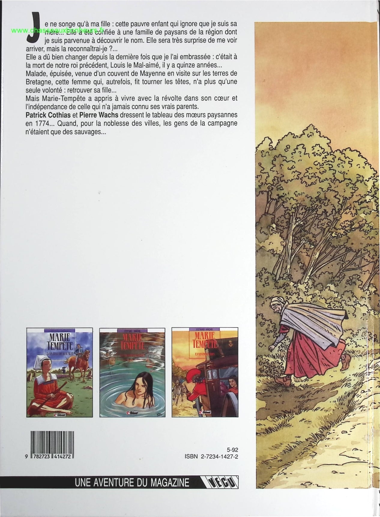 Les Embuscades tome 3 - Marie Tempête - Patrick Cothias Pierre Wachs  - livre BD