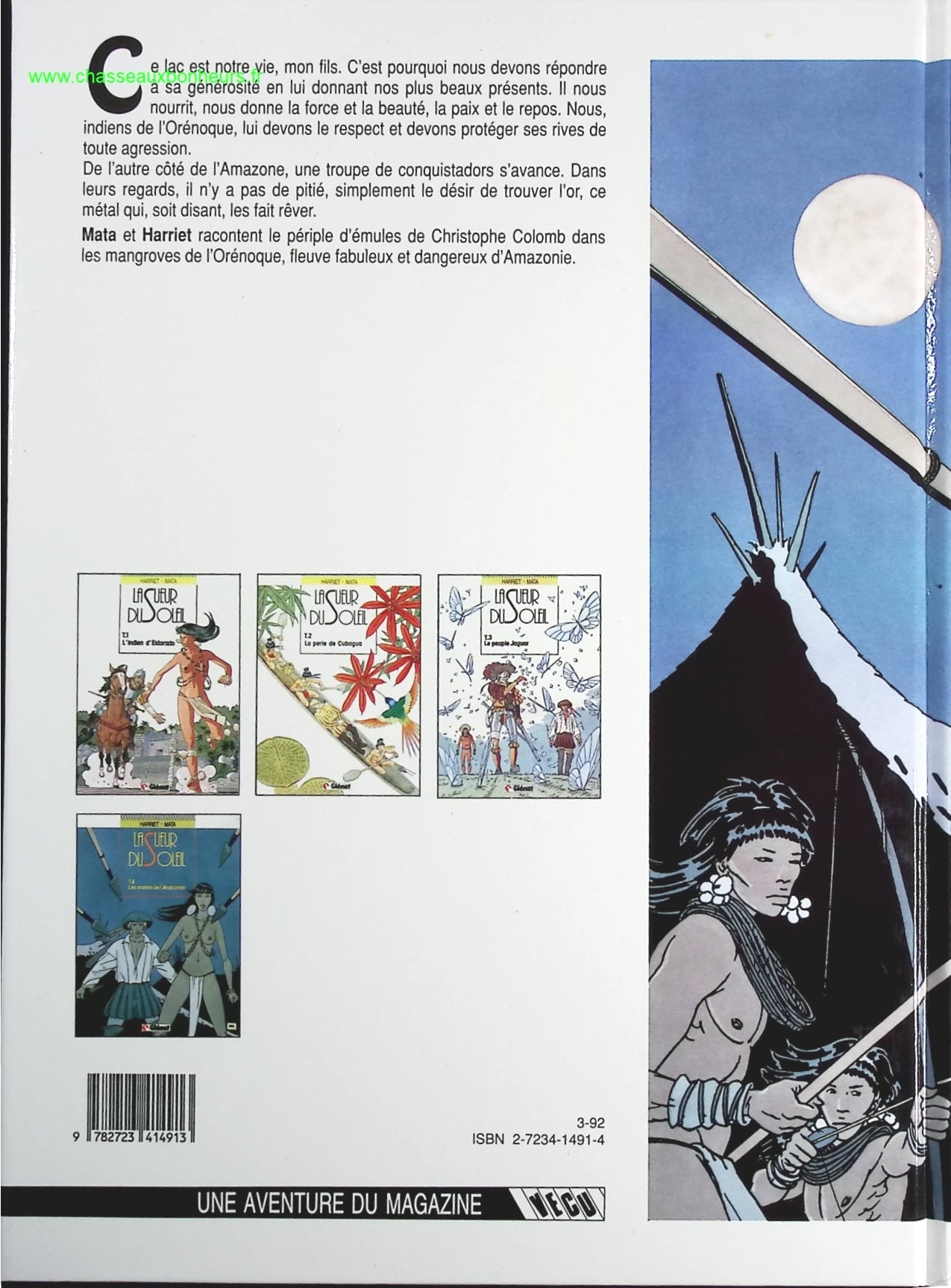 Les marais de l'Anaconda tome 4 - La Sueur du soleil - Gregorio Muro Harriet José Manuel Mata - livre BD