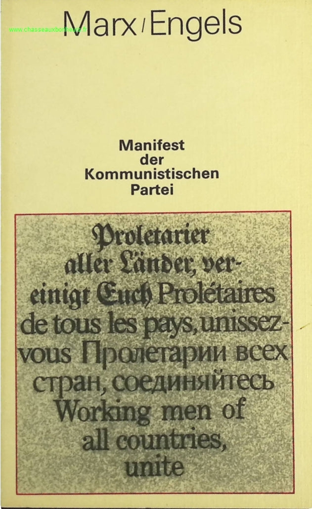 Manifest der Kommunistischen Partei - Karl Marx, Friedrich Engels - livre en Allemand