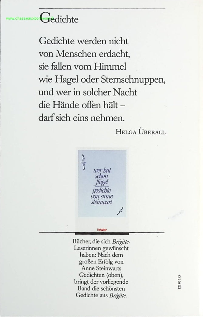 Den Arm voller Blumen für euch - Gedichte aus Brigitte. - livre en Allemand