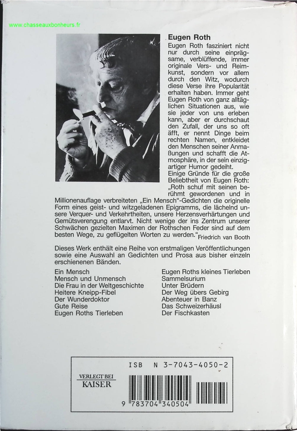 Von Mensch zu Mensch - Eugen-Roth - livre en Allemand