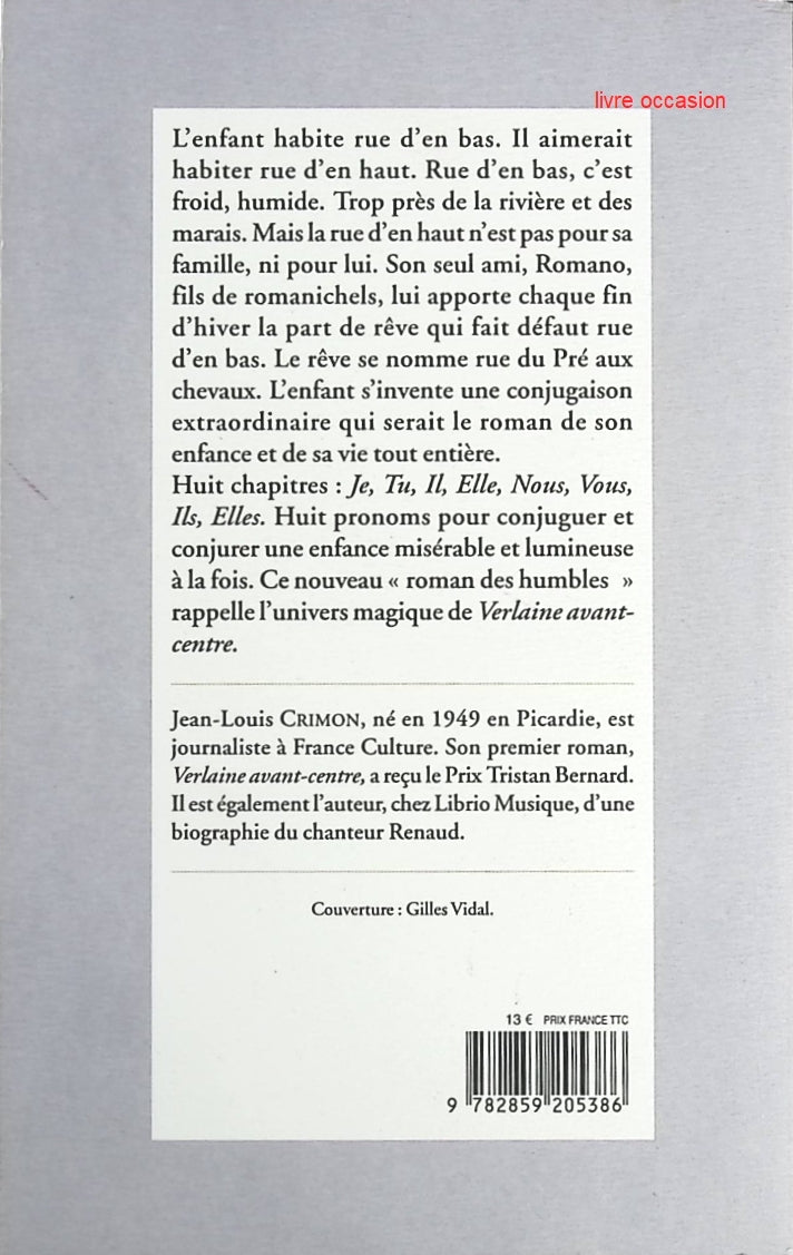 Rue du pré aux chevaux - Jean-Louis Crimon - Livre