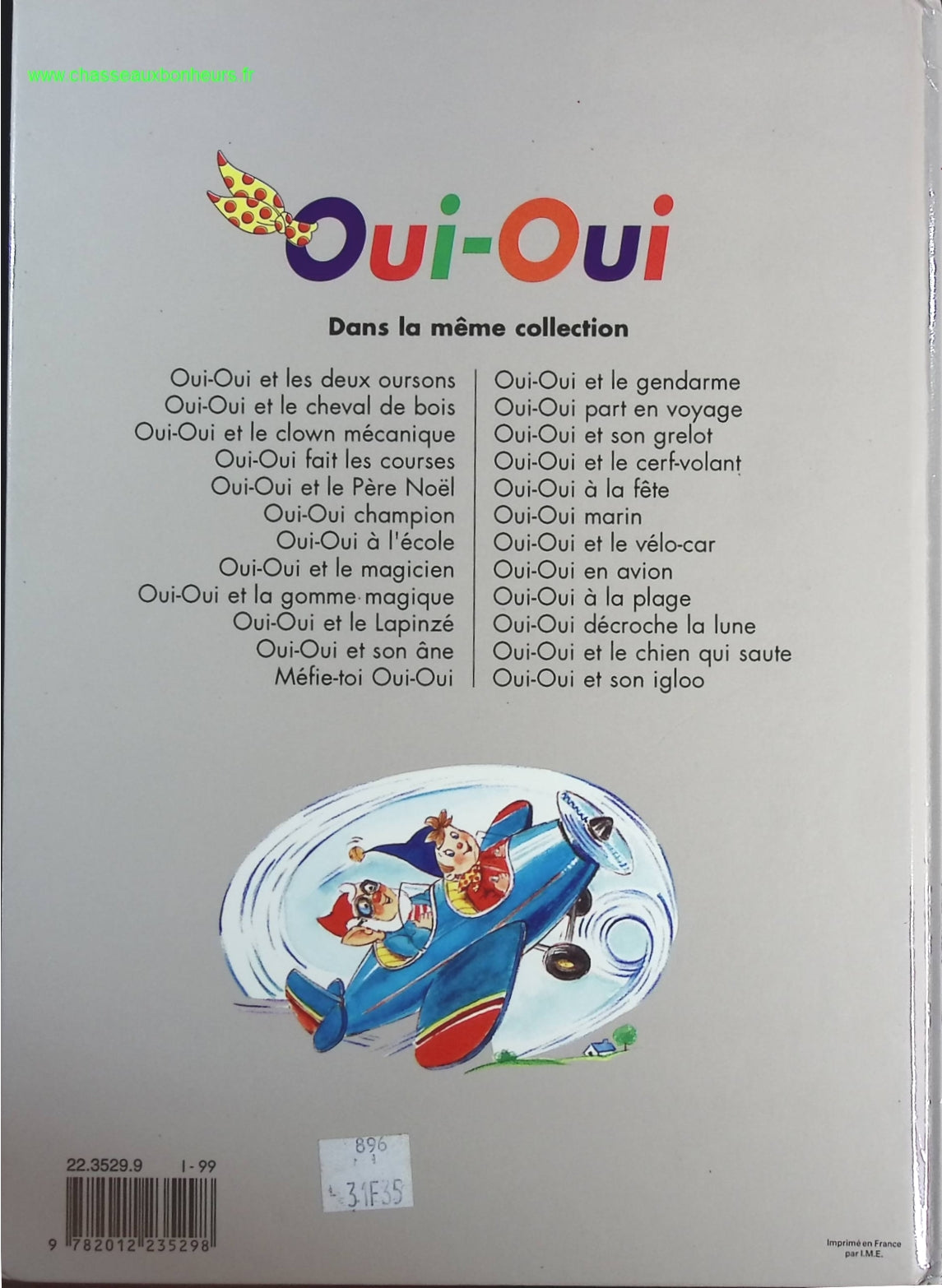 Oui-Oui en avion - Enid Blyton - livre