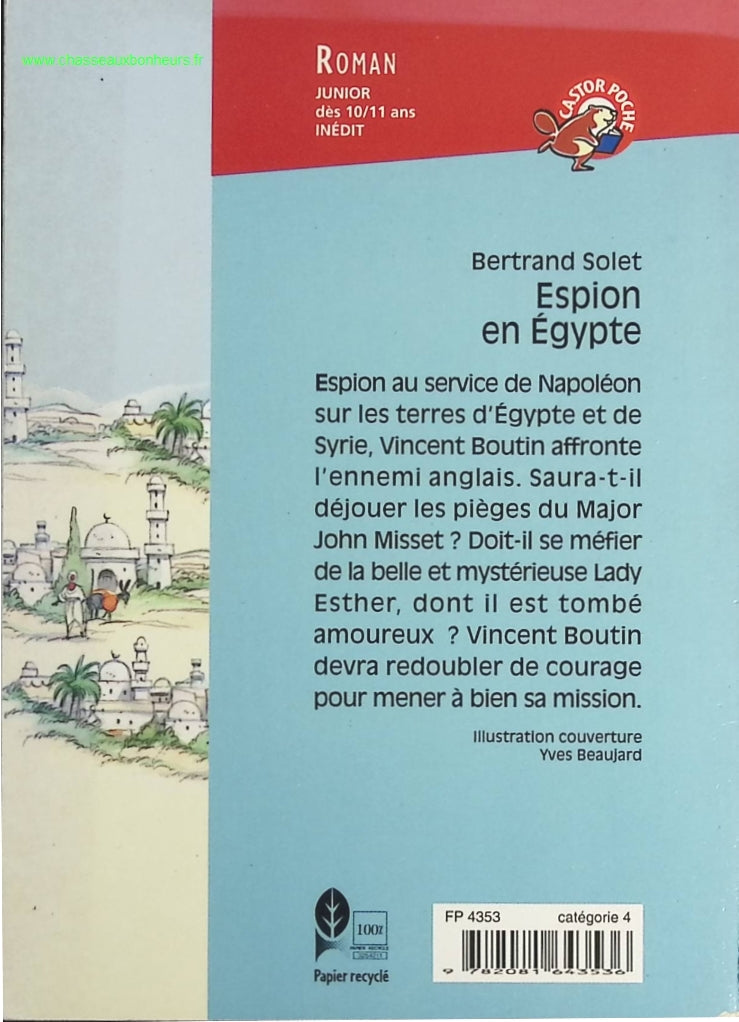 Espion en Egypte - Bertrand Solet - livre