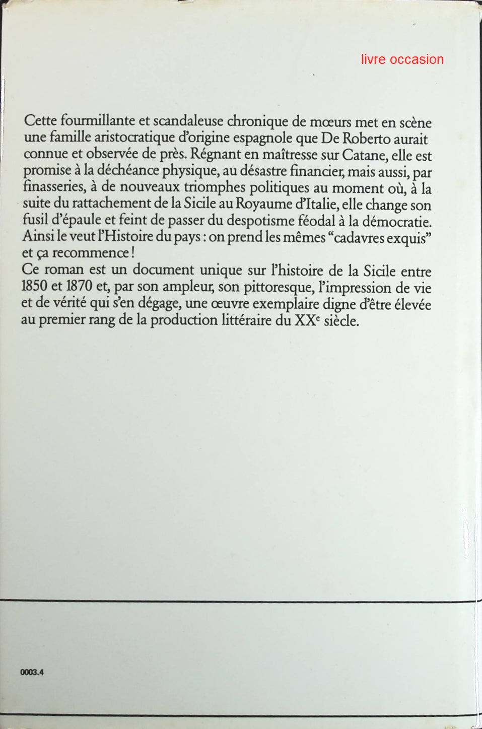 Les Princes de Francalanza - Federico de Roberto - Livre