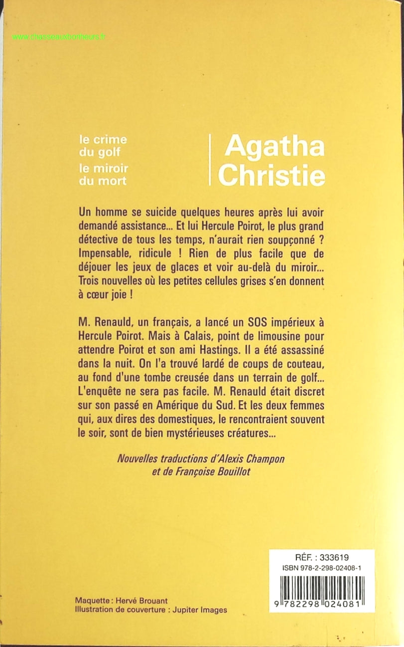 Le crime du golf. Le miroir du mort - Agatha Christie - livre