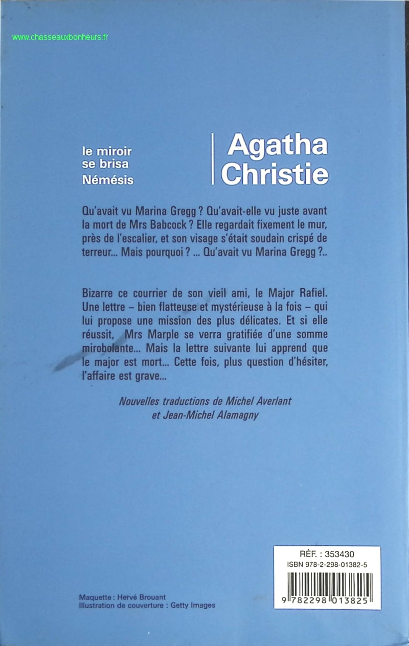 Le miroir se brisa - Némésis - Agatha Christie - livre