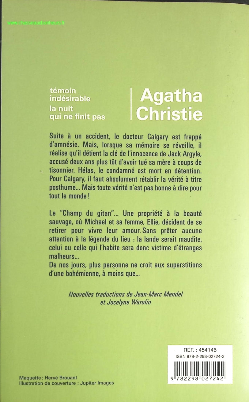 Témoin Indésirable - La nuit qui ne finit pas - Agatha Christie - livre