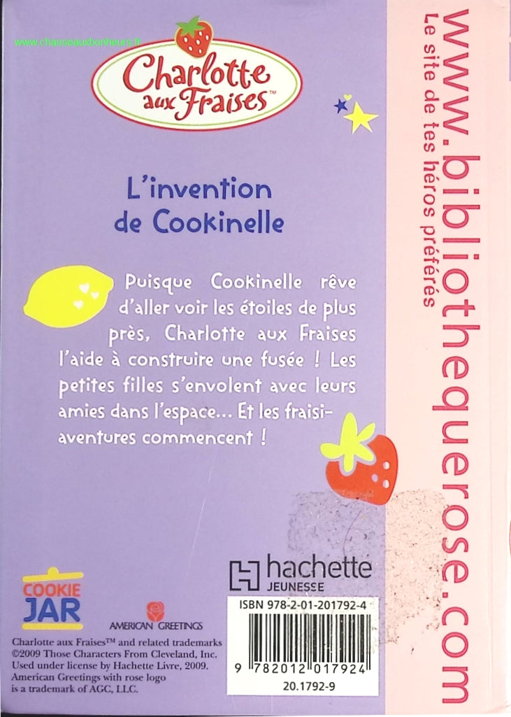 Charlotte Aux Fraises Tome 18 - L'invention De Cookinelle - Bibliothèque Rose - livre