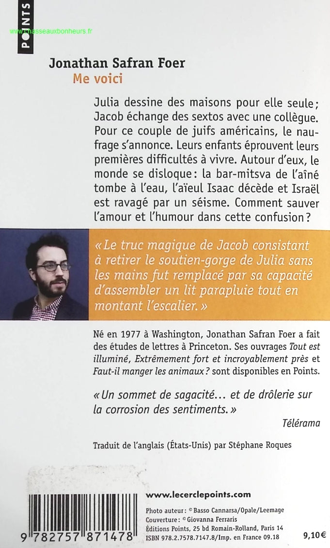 Me voici - Jonathan Safran Foer - livre