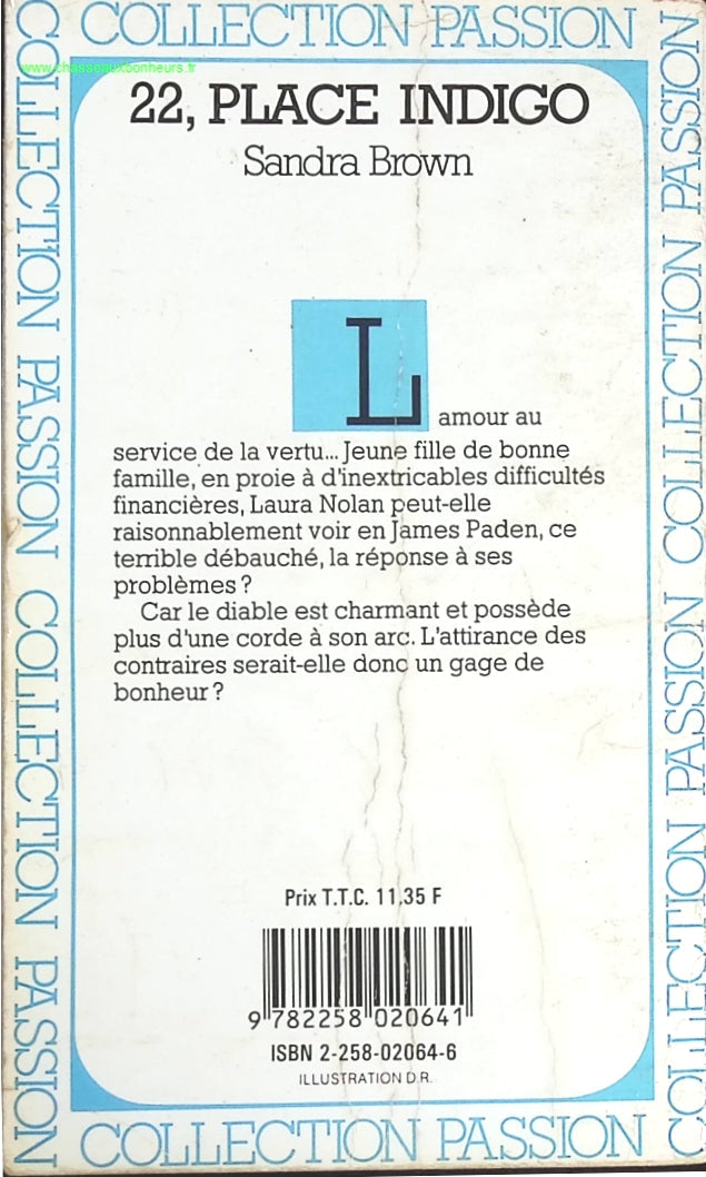 22, Place indigo - Sandra Brown - livre