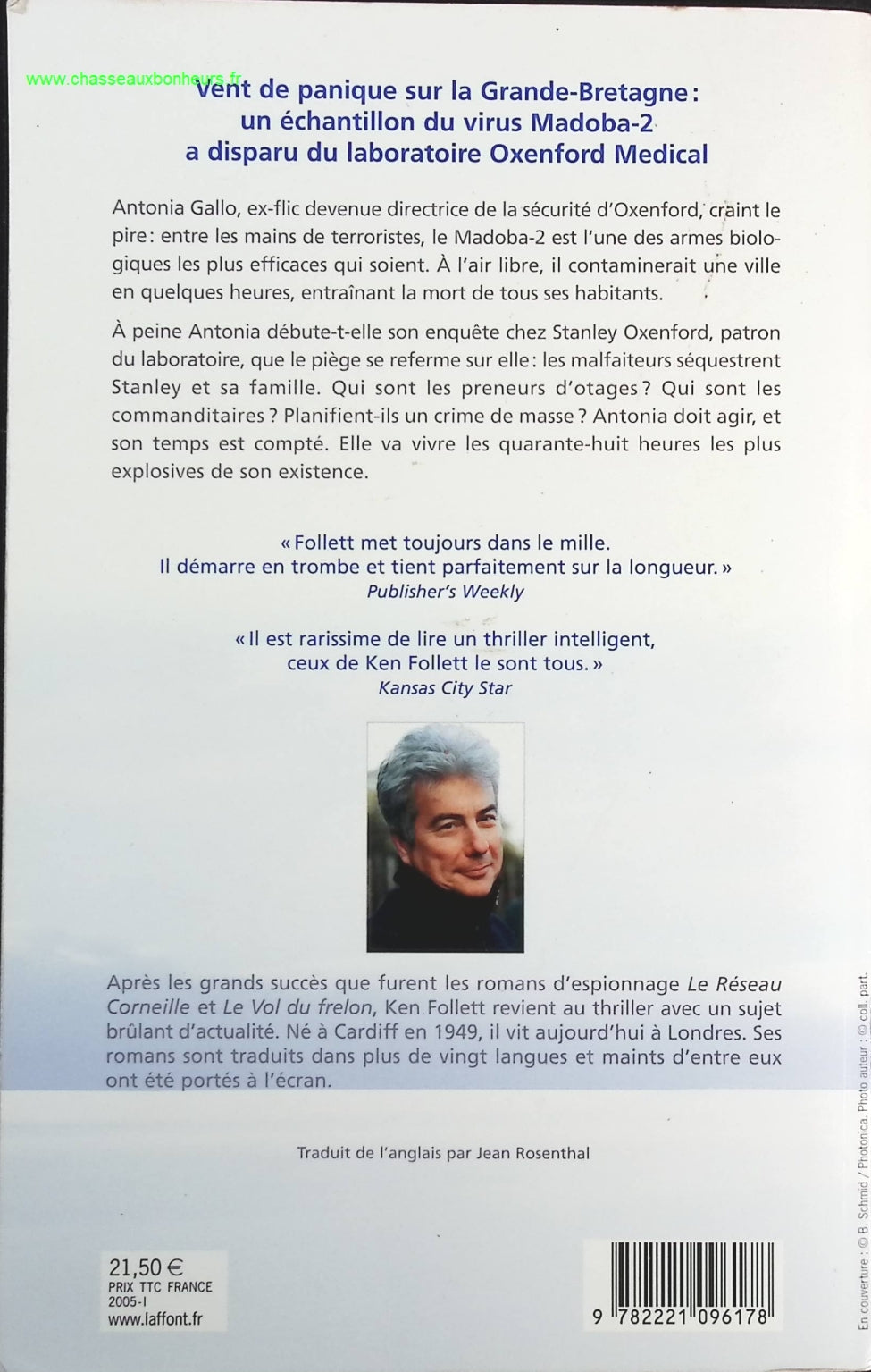 Peur blanche - Ken Follett - livre