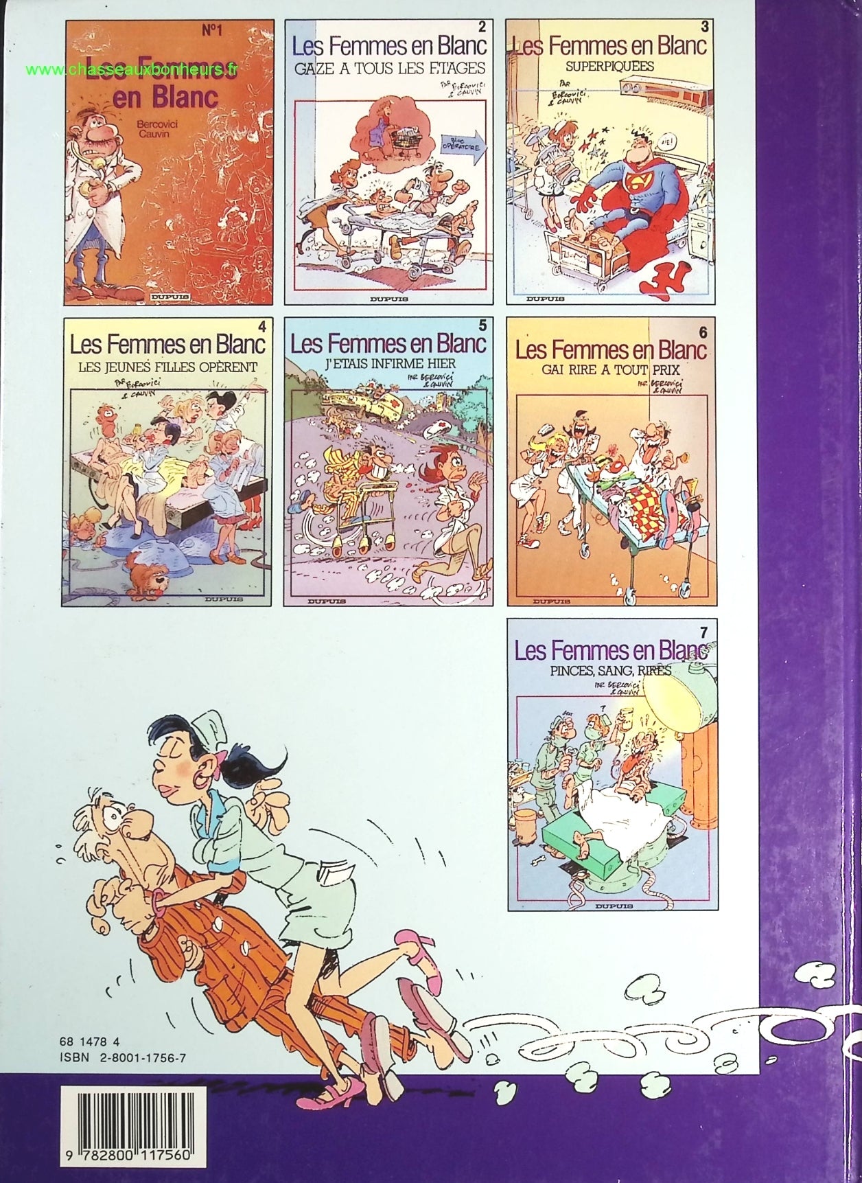 Les femmes en blanc - Tome 7 - Pinces, Sang, Rires - Cauvin, Bercovici - livre BD