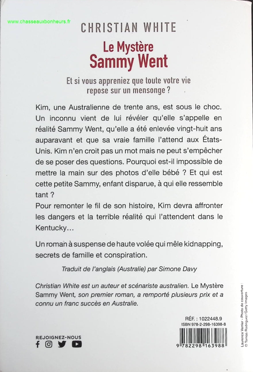 Le mystère Sammy Went - Christian White - livre