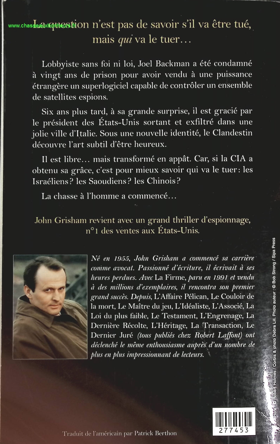 Le clandestin - John Grisham - livre