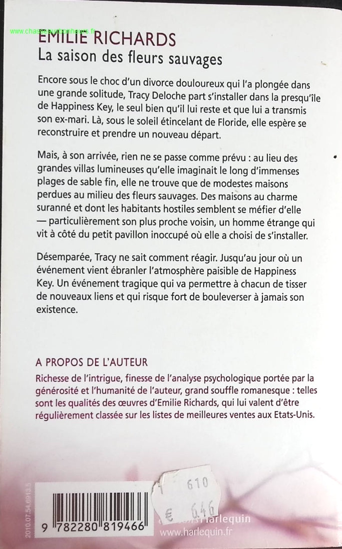 La saison des fleurs sauvages - Emilie Richards - livre