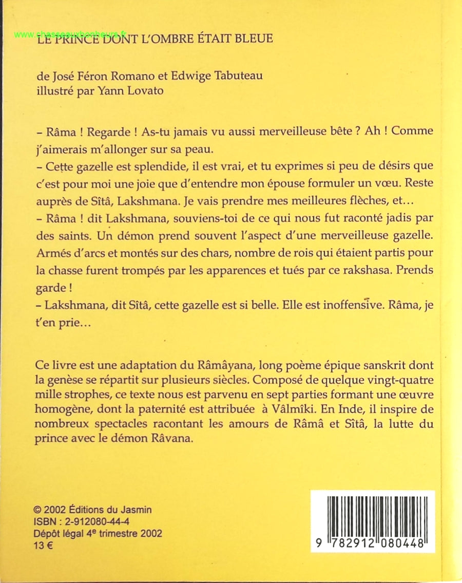 Le Prince Dont L'Ombre Etait Bleue - José Féron Romano - livre
