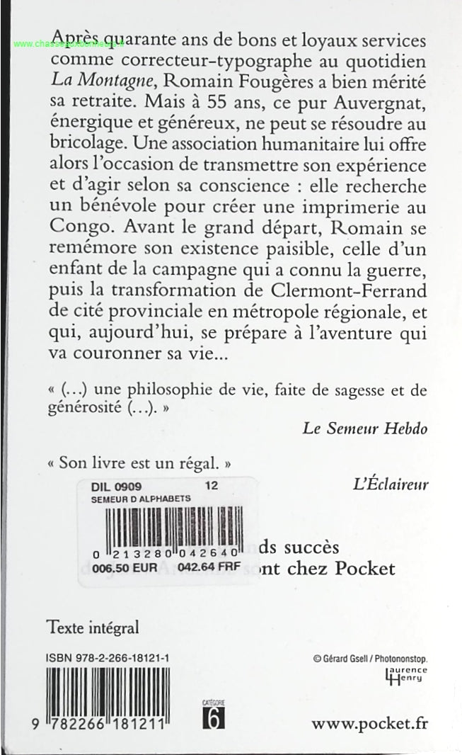Le Semeur d'alphabets - Jean Anglade - livre