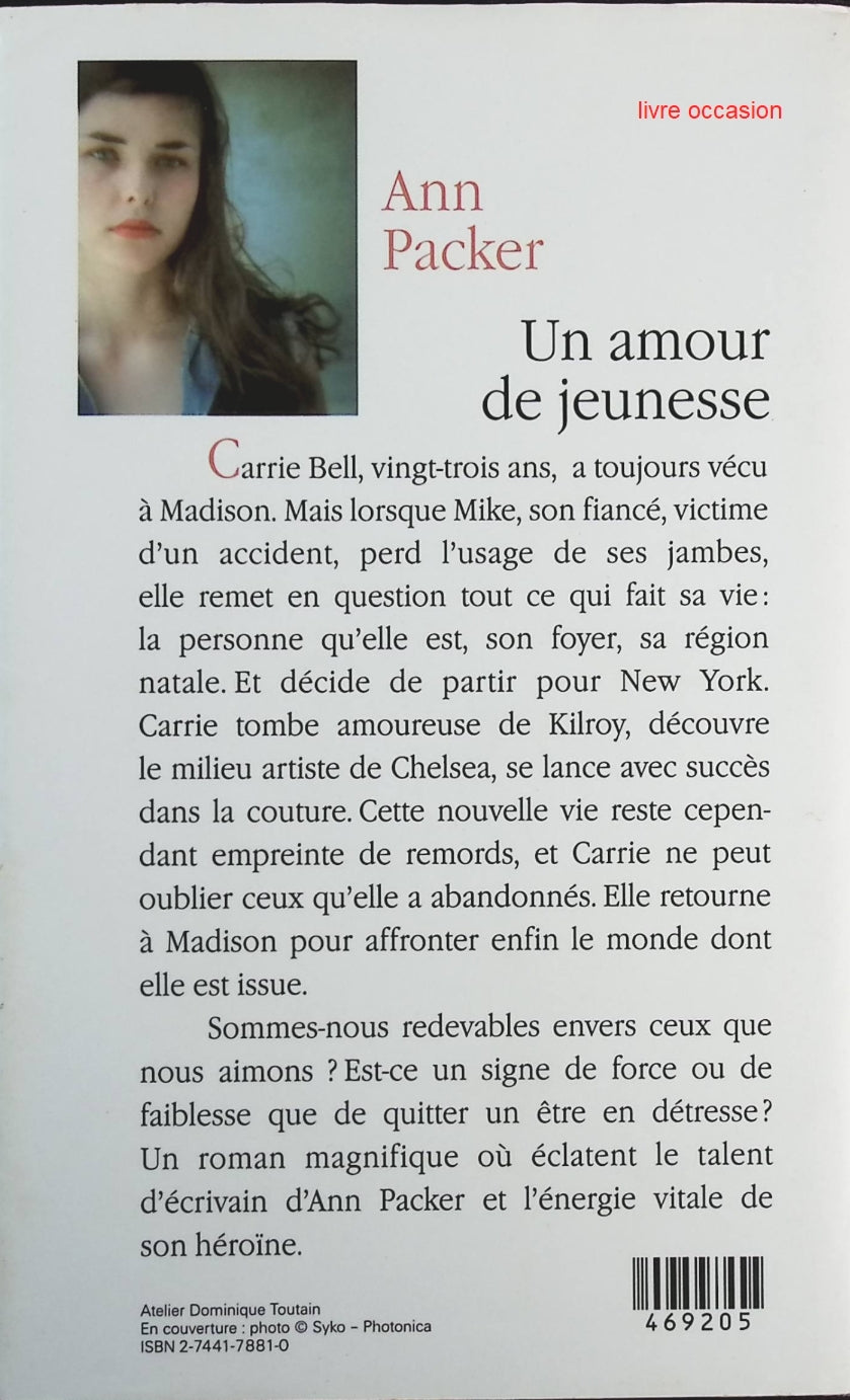 Un amour de jeunesse - Ann Packer - Livre