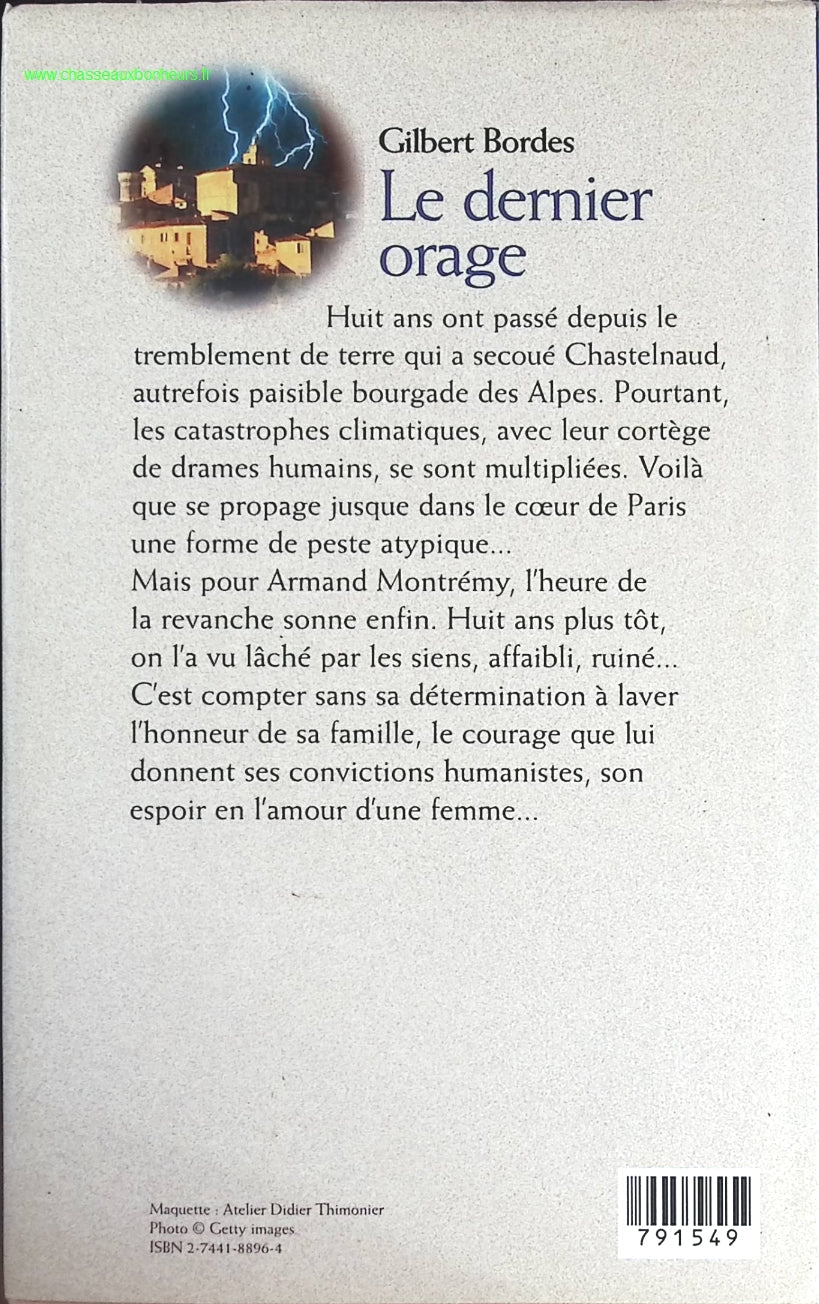 Le dernier orage Les colères du ciel et de la terre tome 2 - Gilbert Bordes - livre