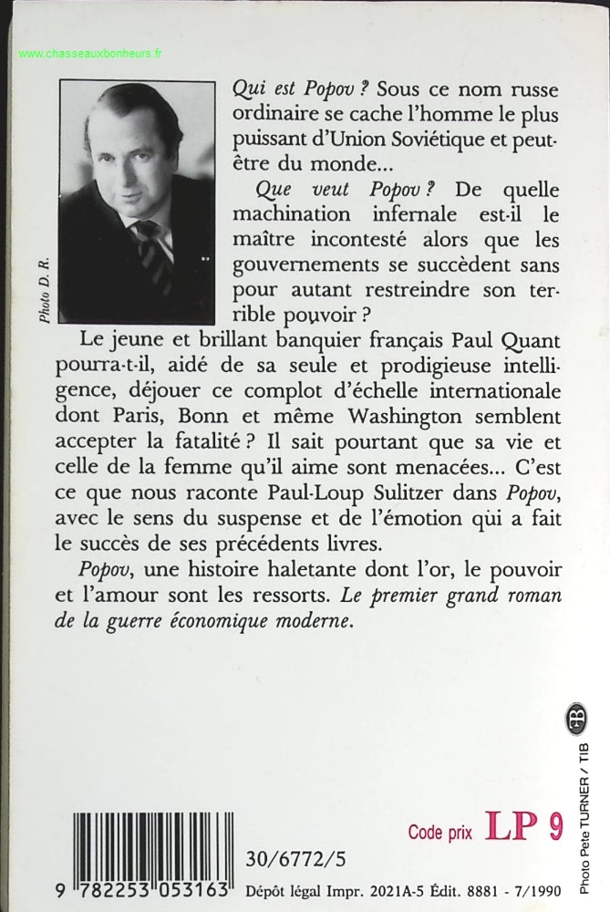 Popov - Paul-Loup Sulitzer - livre