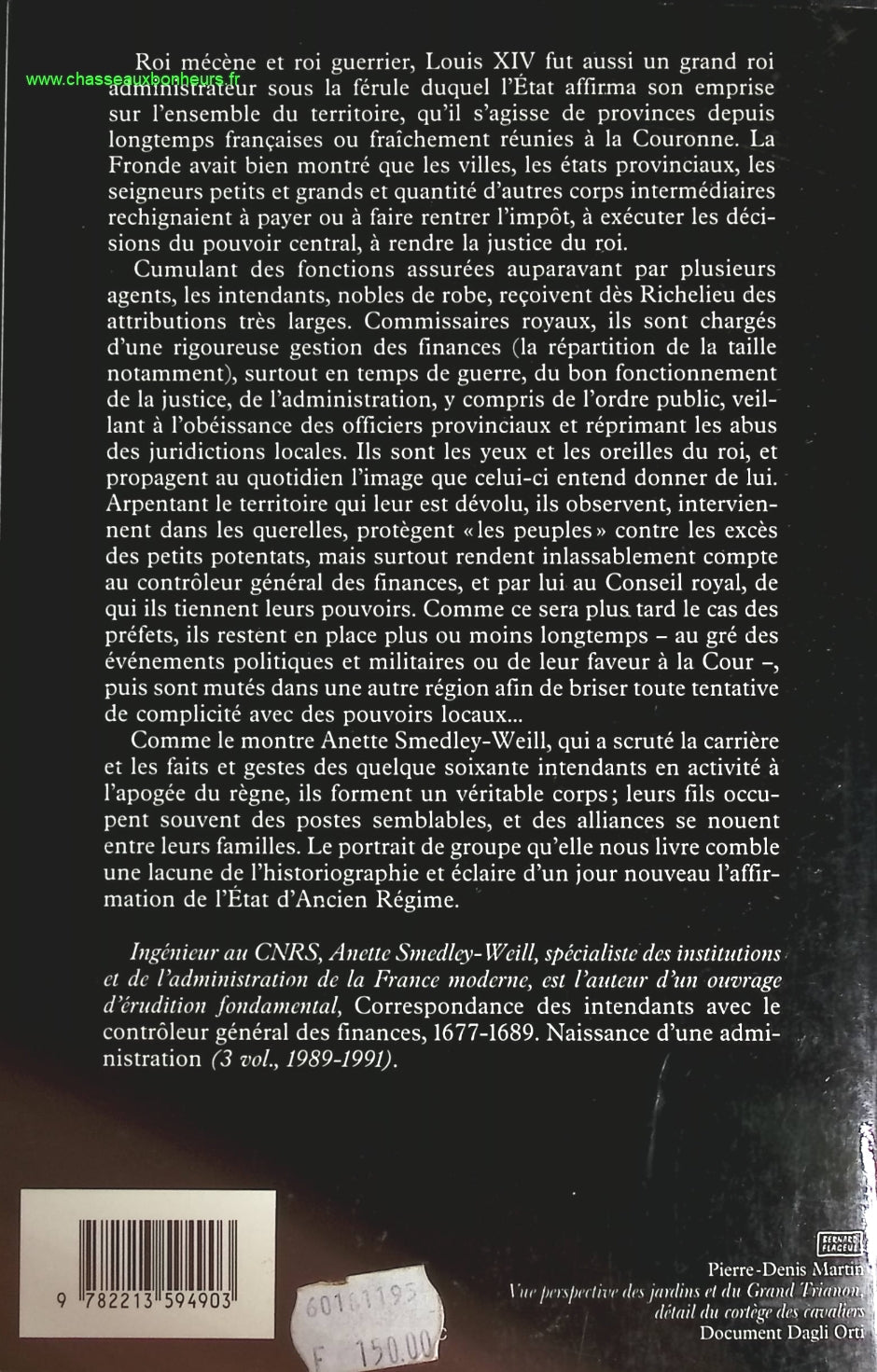 Les Intendants de Louis XIV - Anette Smedley-Weill - livre