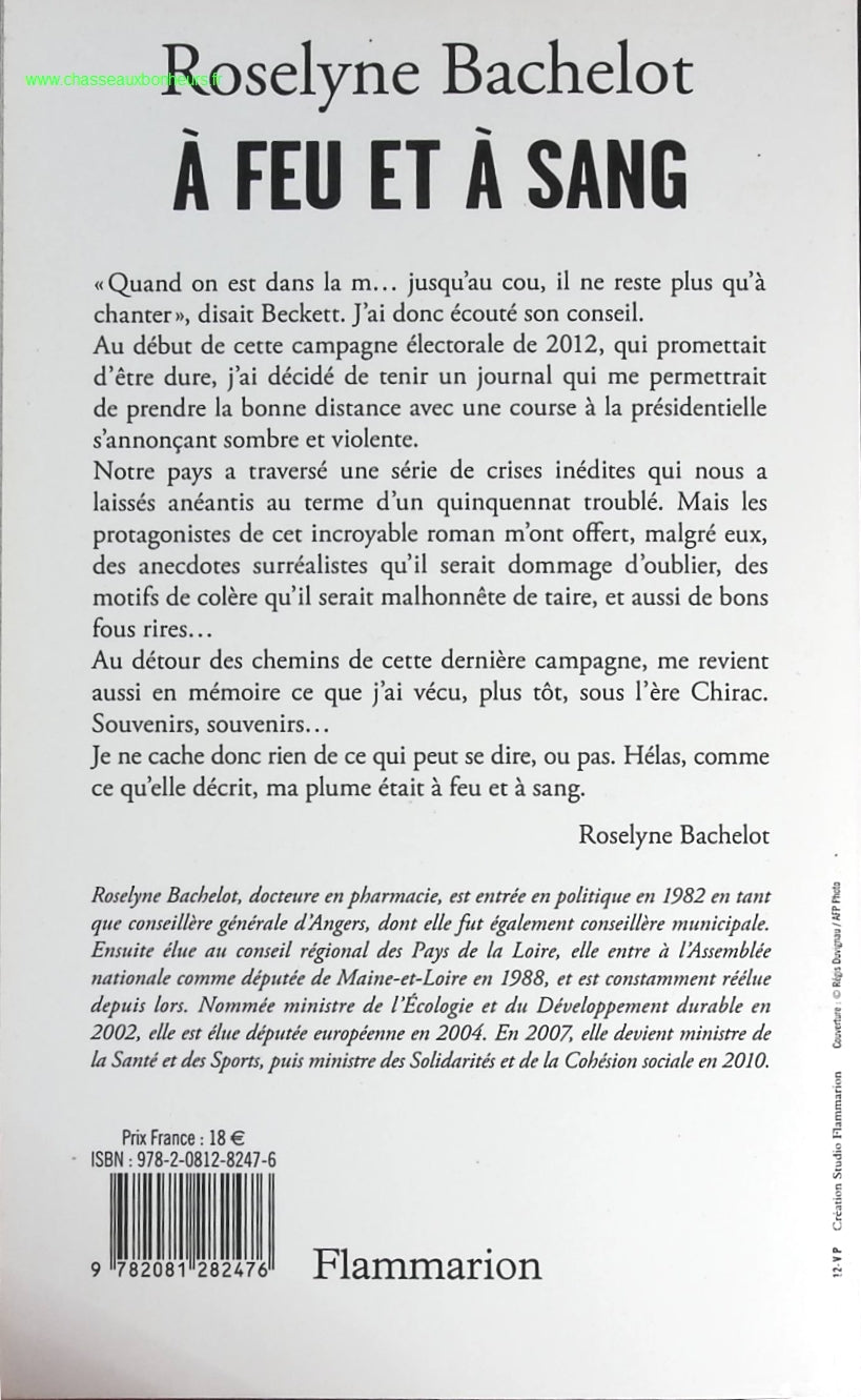 À feu et à sang - Roselyne Bachelot - livre