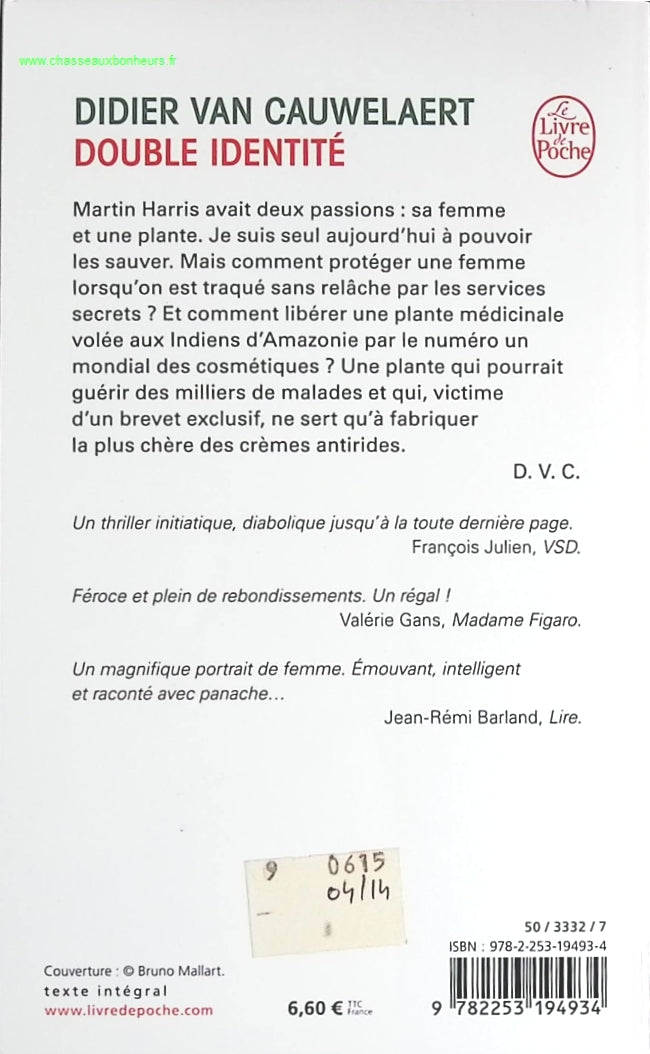 Double identité - Didier van Cauwelaert - livre