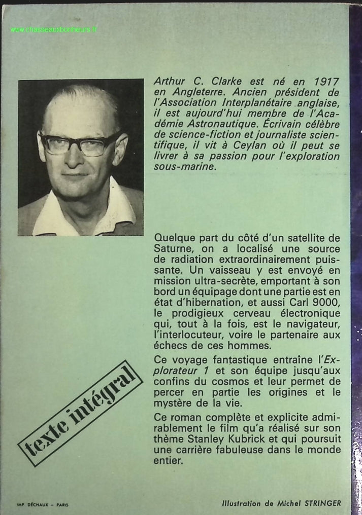 2001 l'odyssée de l'espace - Arthur C. CLARKE - livre