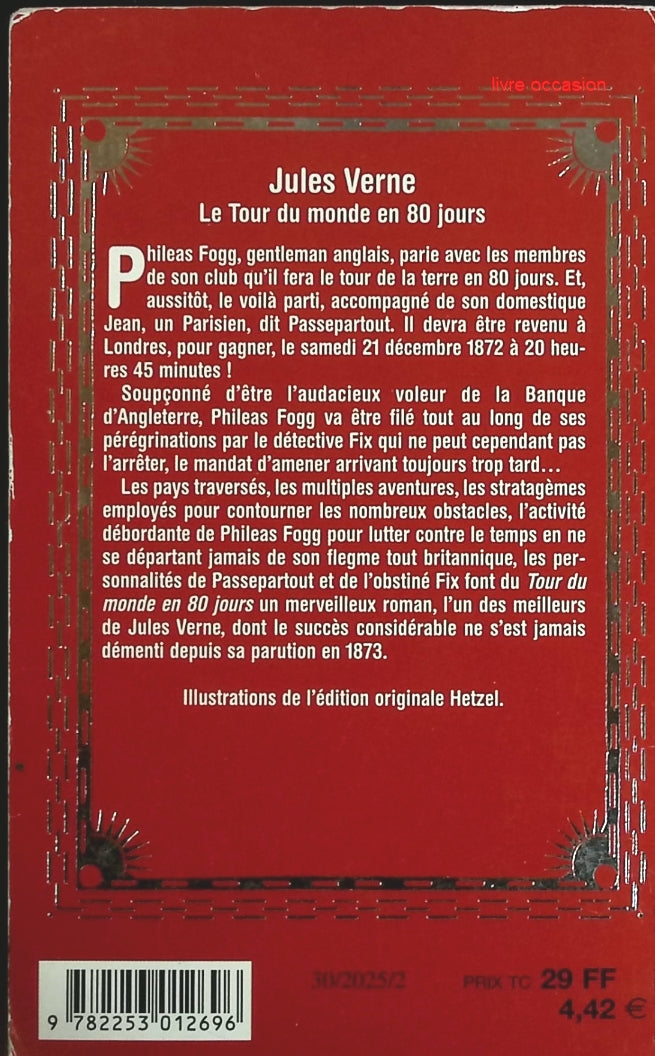 Le tour du monde en quatre-vingts jours - Jules Verne - Livre