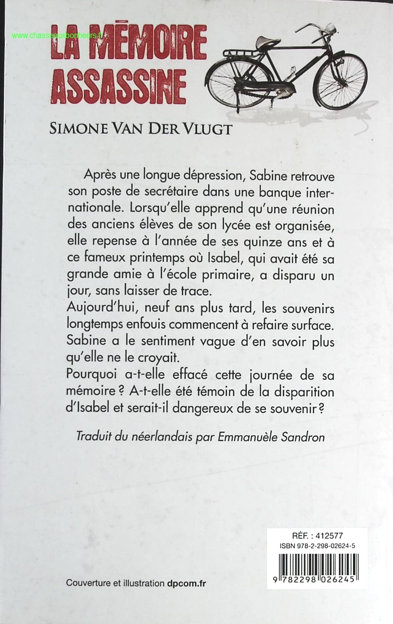 La mémoire assassiné - Simone Van Der Vlugt - livre