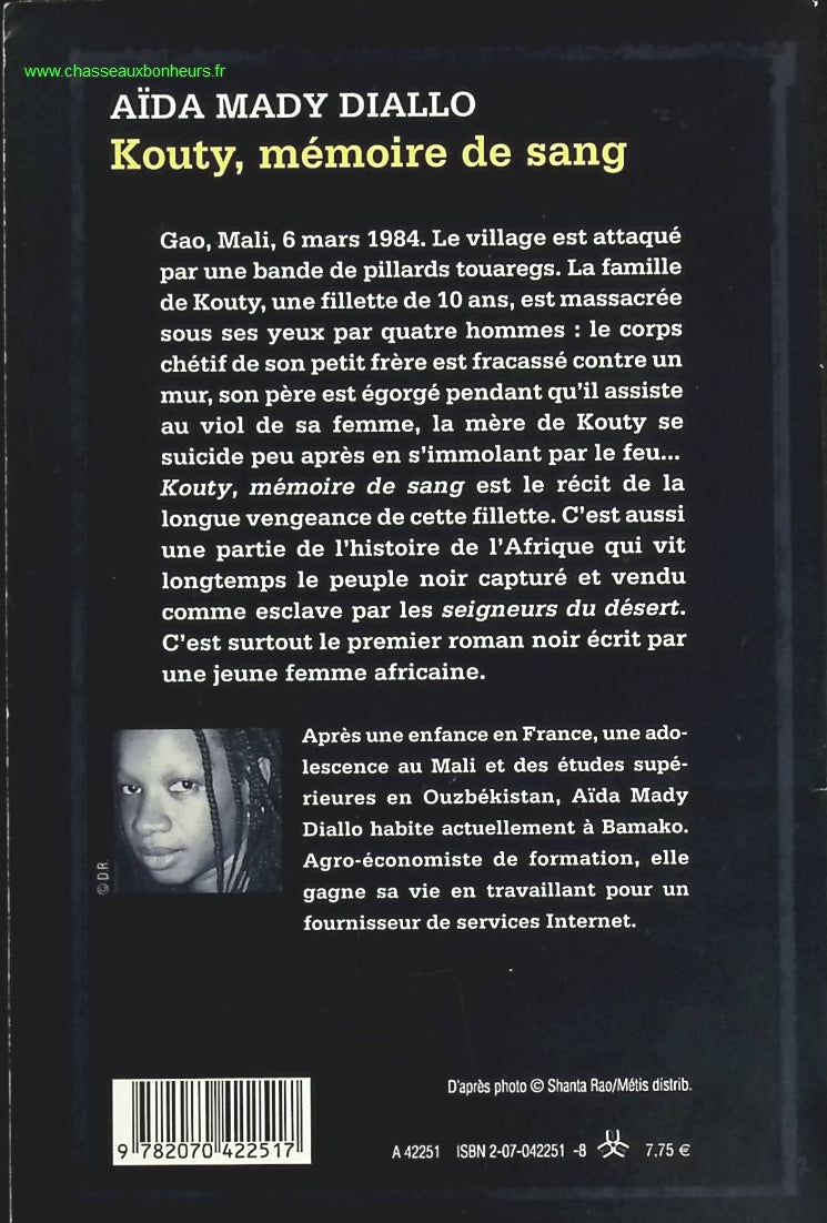 Kouty, mémoire de sang - Aïda Mady Diallo - livre