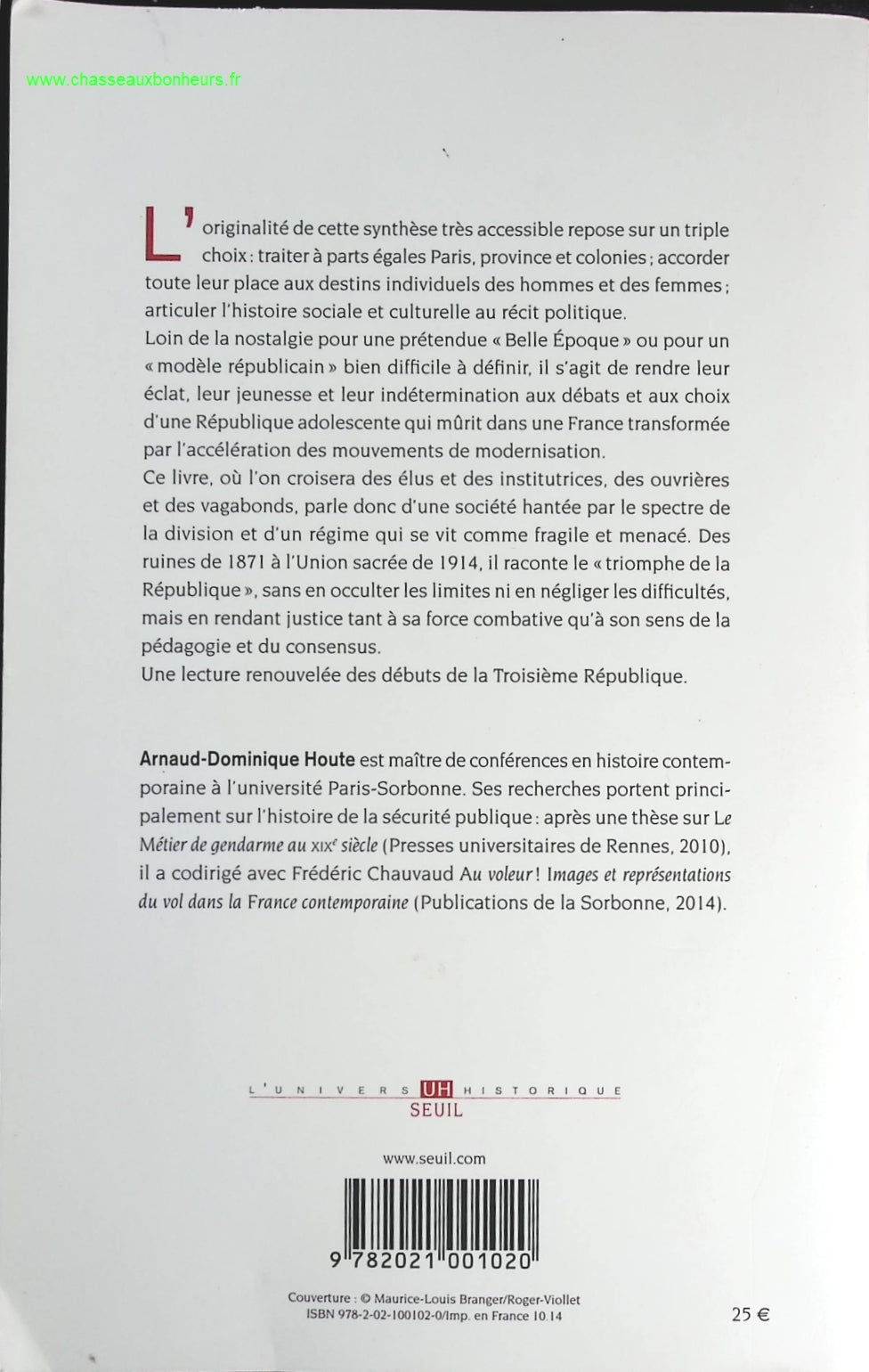 Le Triomphe de la République 1871-1914 - Arnaud-Dominique Houte - livre