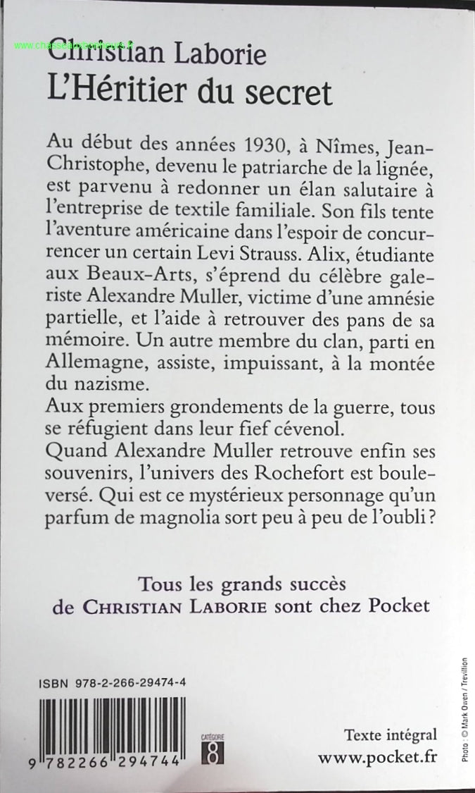 L'Héritier du secret - Christian Laborie - livre