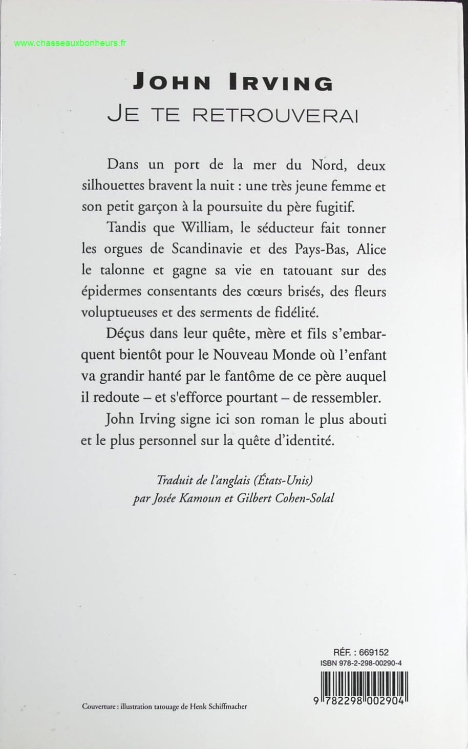 Je te retrouverai - John Irving - livre
