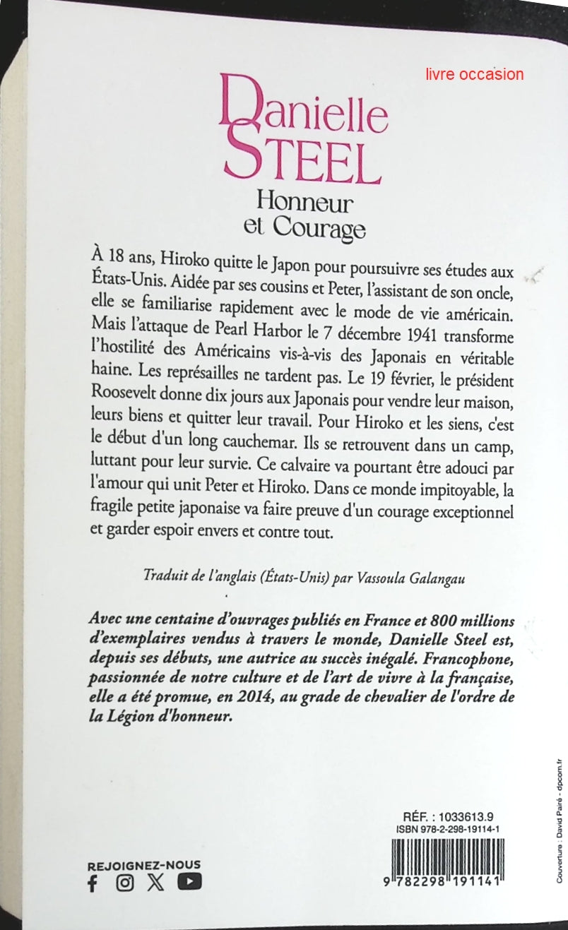 Honneur et courage - Danielle Steel - Livre