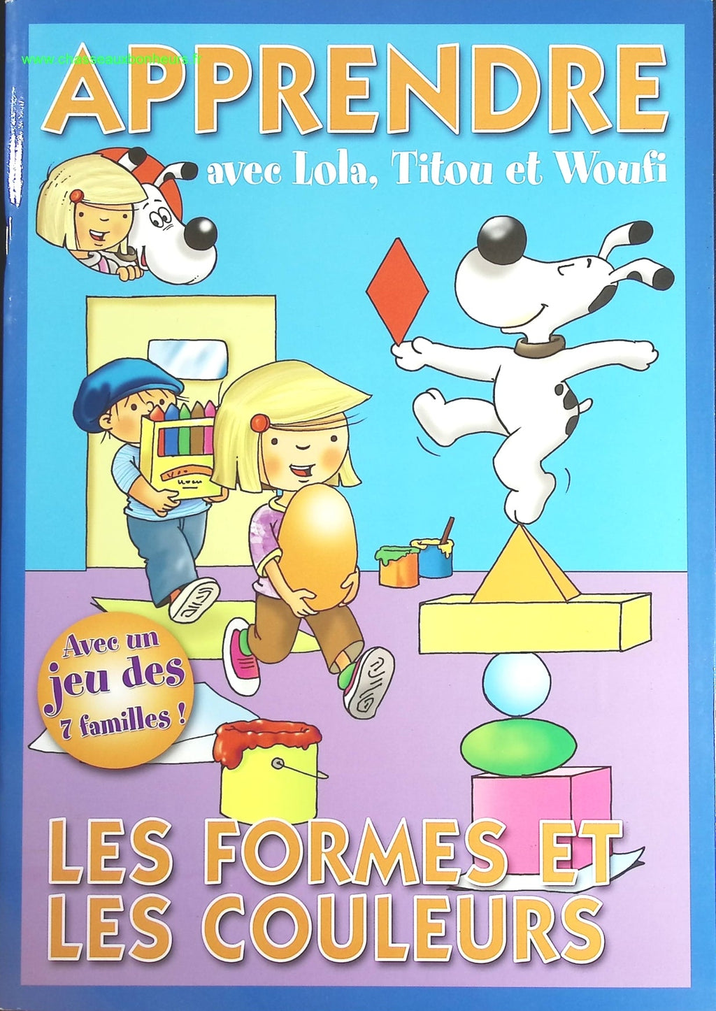 Apprendre avec Lola, Titou et Woufi - Les formes et les couleurs - livre