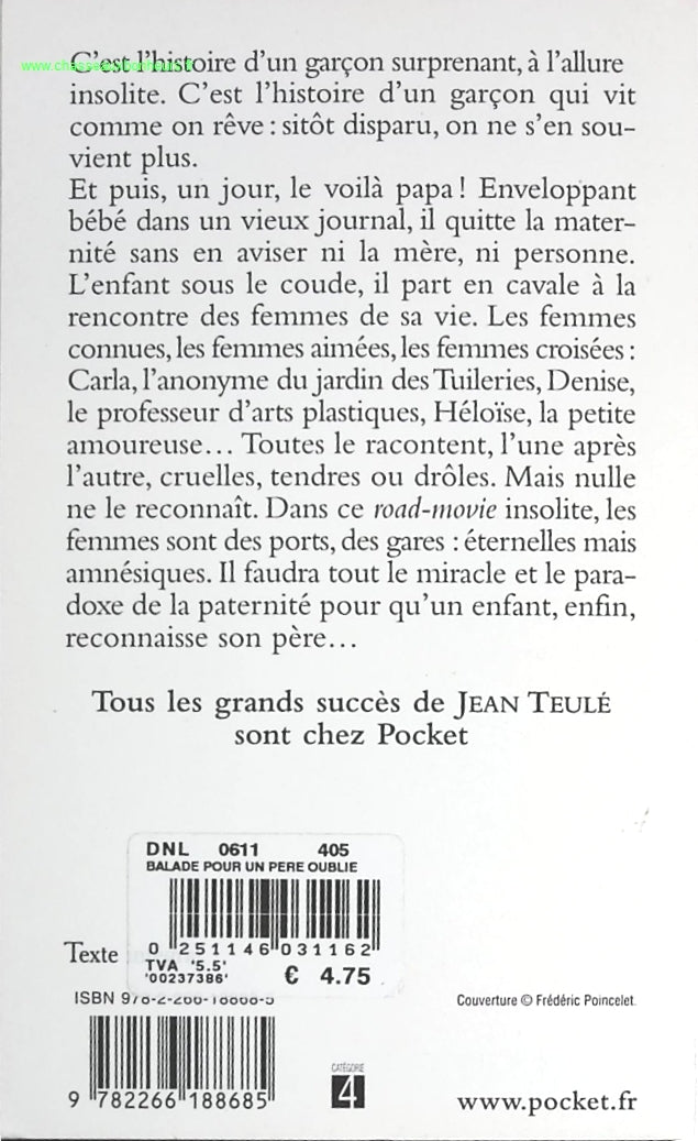 Balade pour un père oublié - Jean Teulé - livre