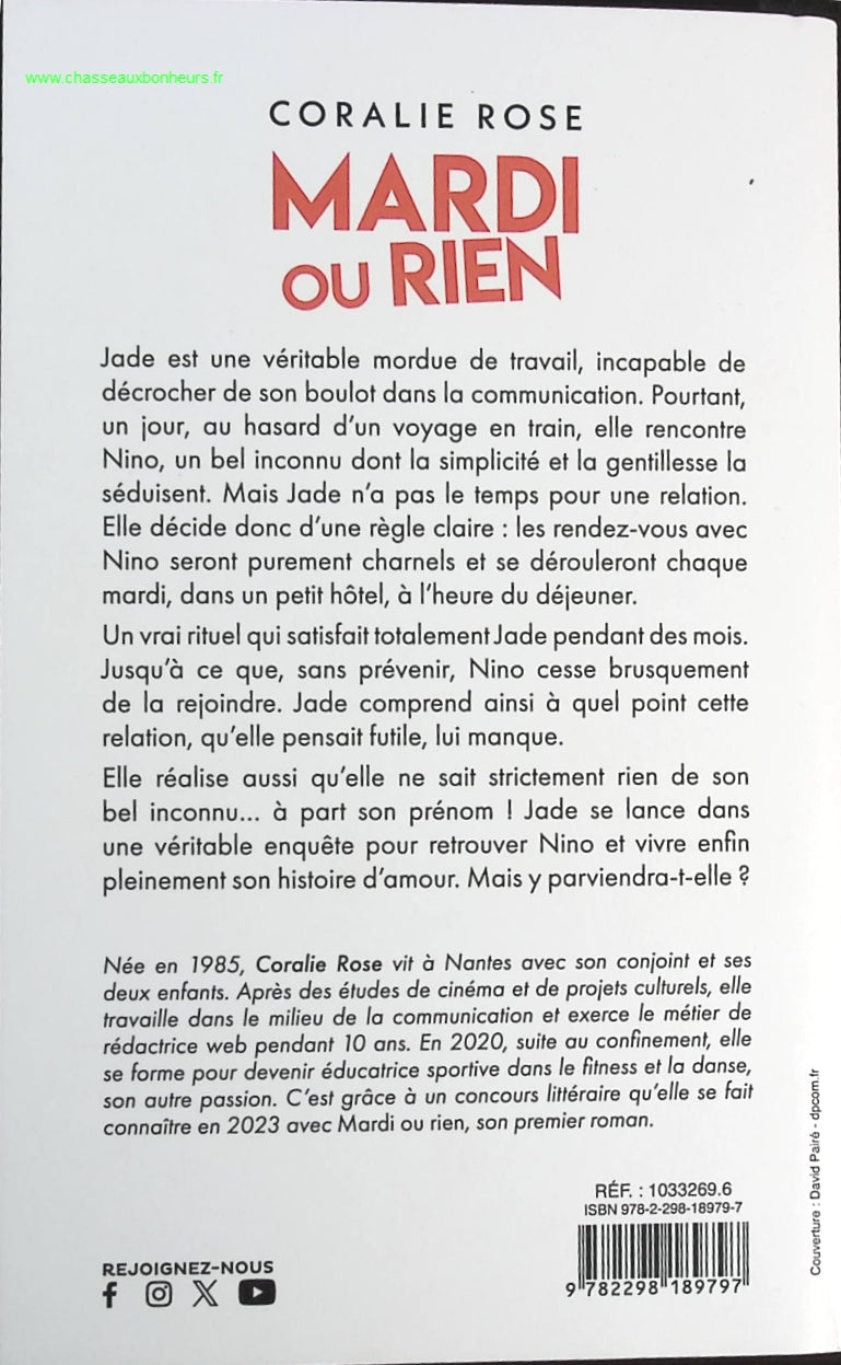 Mardi ou rien ! - Coralie Rose - livre