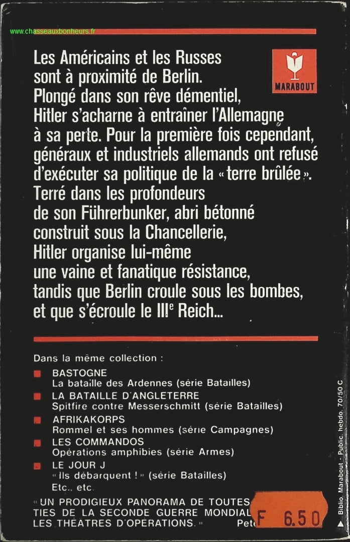 La chute de Berlin - La fin du IIIe Reich - Earl F. Ziemke - livre